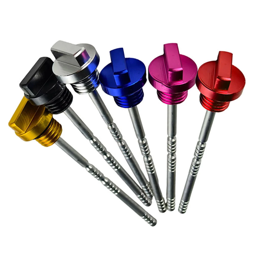 1Pcs CNC Aluminium Ngine Öl Tank Ölmessstab Ebene Indikator Für Die Meisten Motorräder Modifikation Zubehör – Detail 2