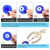 Turkish Blue Evil Eye Beads Charms Pendants Gold Colour Horseshoe&Elephant Hanging Ornament Car Amulet Lucky Gift Home Decor 4