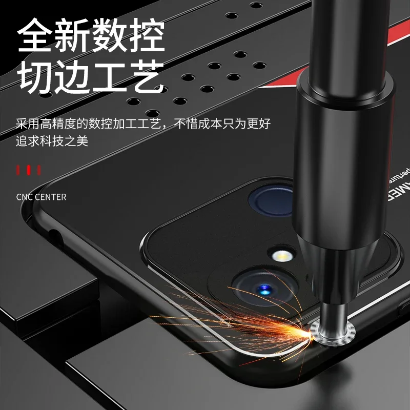 Luxury Laser Carved Metal Alloy Back Cover