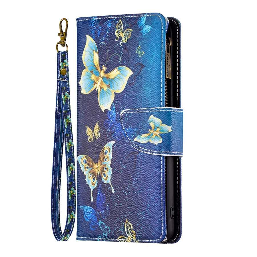 Colorful PU Leather Zipper Wallet Case