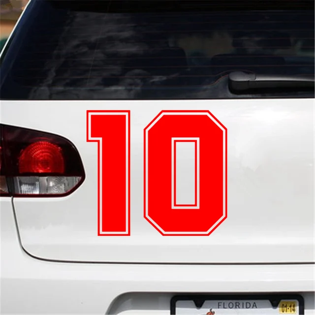 Number Stickers for Cars, Motorcycles, Trucks and Bicycles.