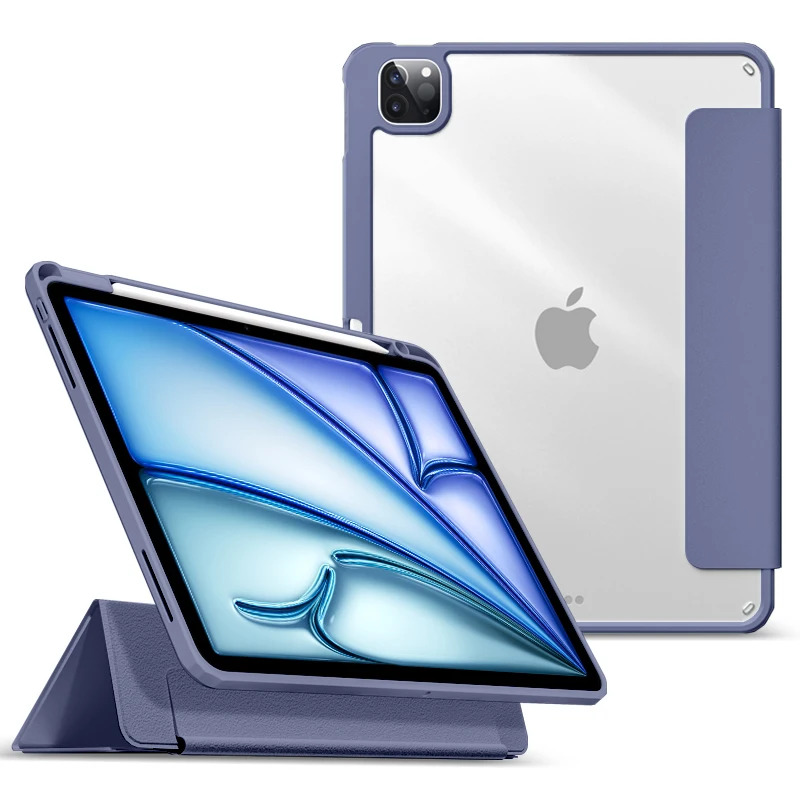Premium Protective Tablet Case with Pencil Holder and Detachable Magnetic Cap