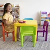 Kids Table and 4 Chair Set, Sturdy Toddler Activity Table for Playtime, Arts, Crafts, Reading - 5-Piece 3