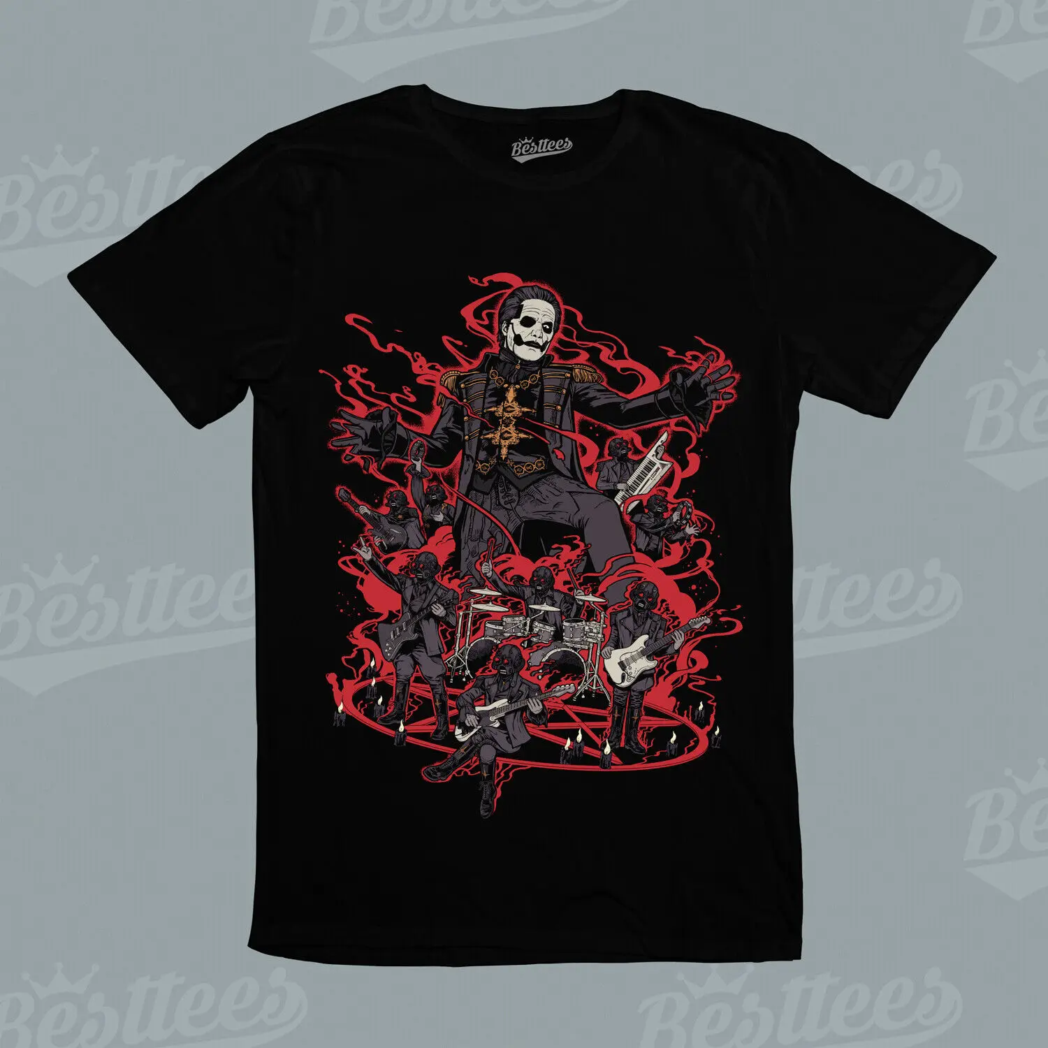 Svedese Band Ghost Music Heavy Metal Rock Concert Performance T Shirt Maniche Lunghe O Corte