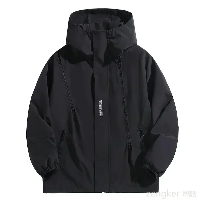 Big size Outdoor Charge Coat Men Spring and Autumn Plus Size  Waterproof Windproof Jacket 190kg 12xl 11XL coats men 10XL 9XL 2