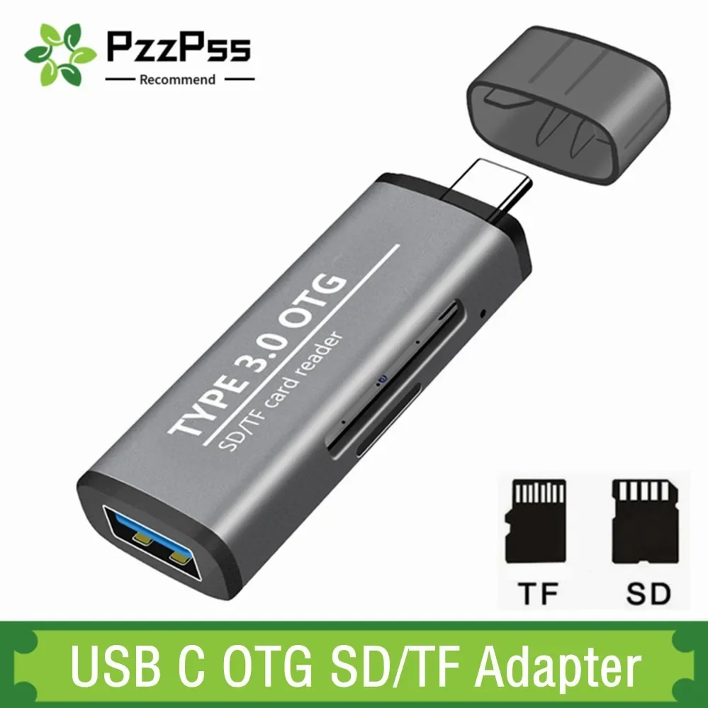 

USB-C Card Reader 2 in 1 TYPE-C USB 3.0 To SD Micro SD TF Adapter For Laptop Phone OTG Cardreader Smart Memory SD TF Card Reader