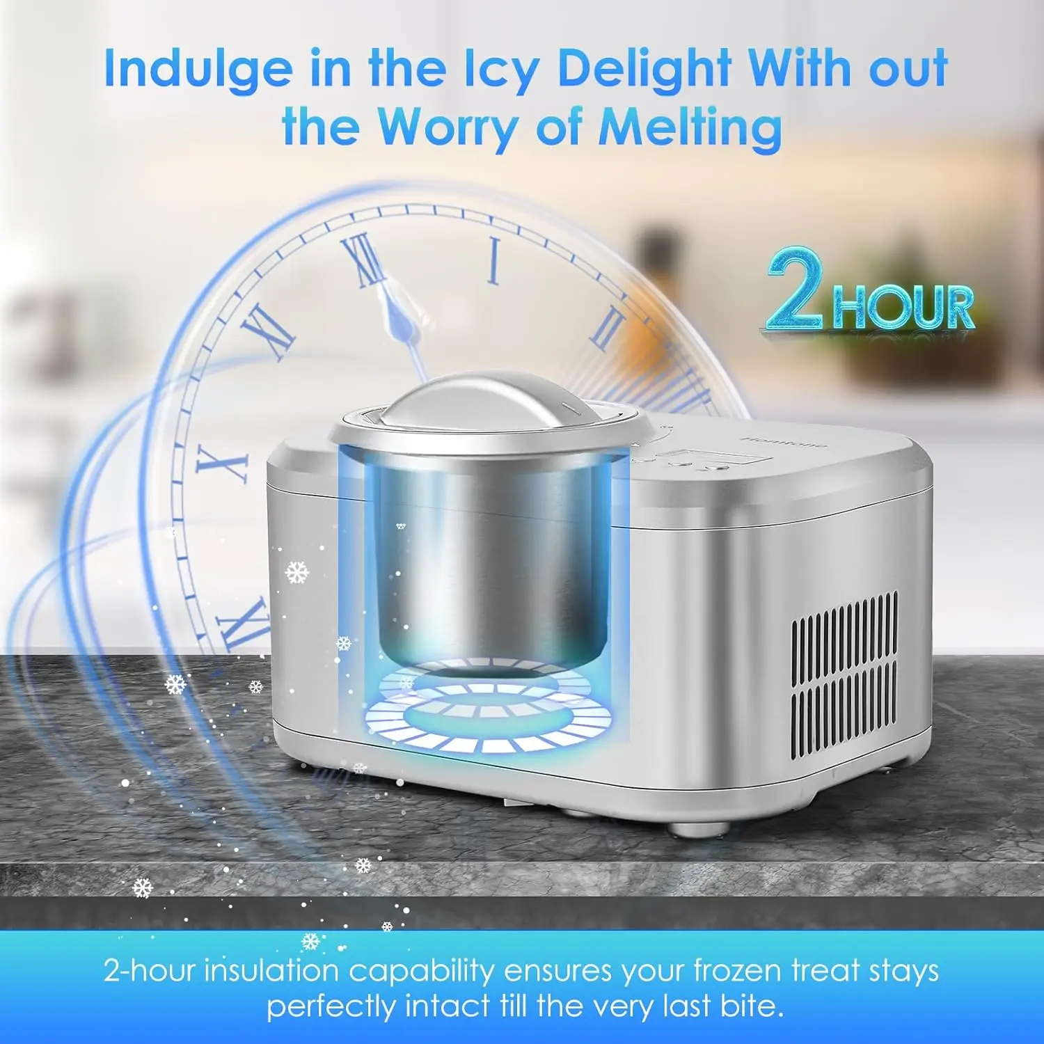 Automatic Ice Cream Machine with Built-in Compressor 5