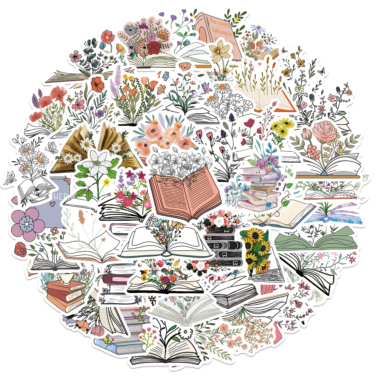 liuchanghe Adesivi per Libri, 120 Pezzi Adesivi da Lettura, Vinile Impermeabili per Bagaglio, Scrapbook, Chitarra, Bottiglia d'acqua, Regalo per Adolescenti, Bambini e Bambine