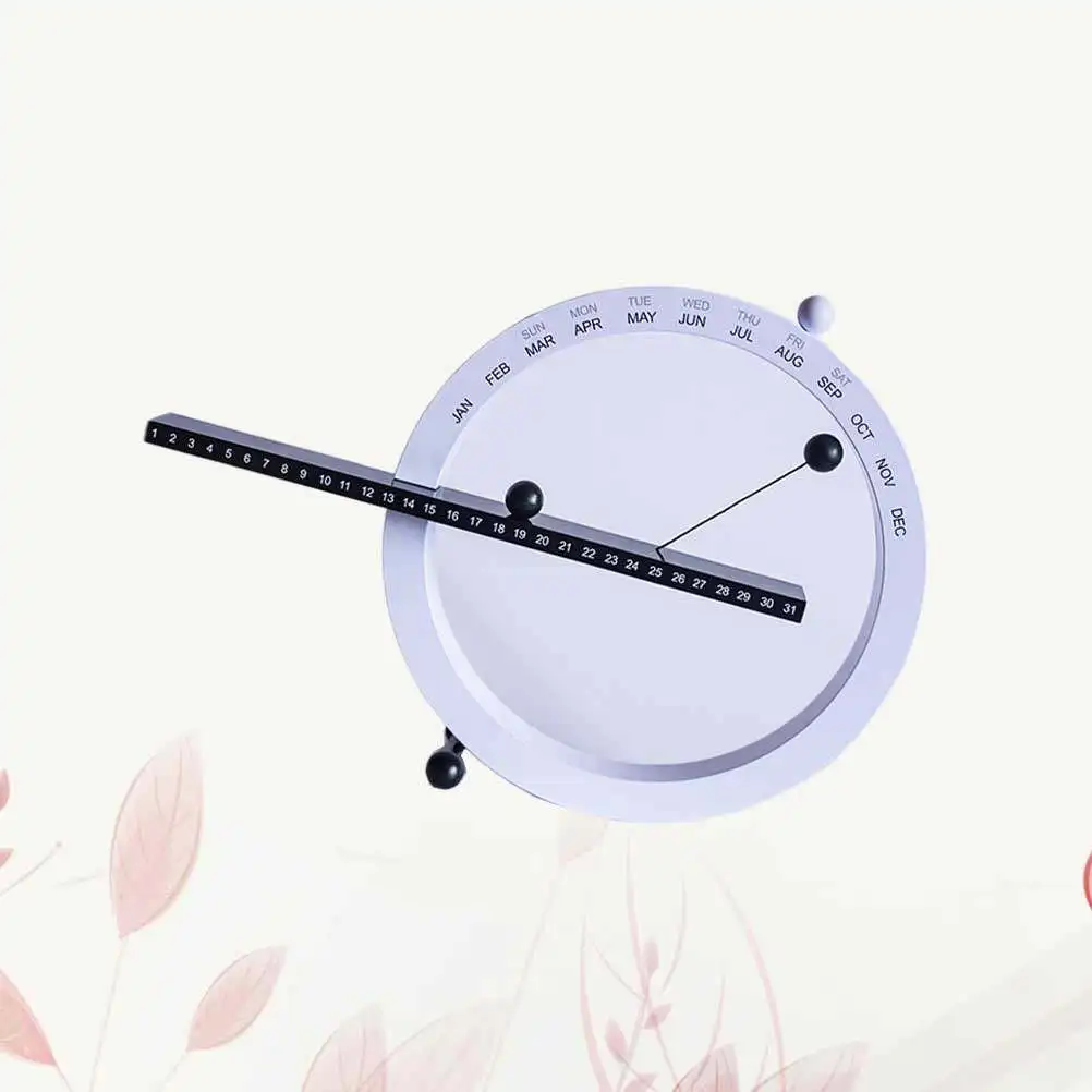 영구 데스크탑 달력 장식품 매뉴얼 블랙 화이트 자석 볼 심플하고 창의적인 책상..