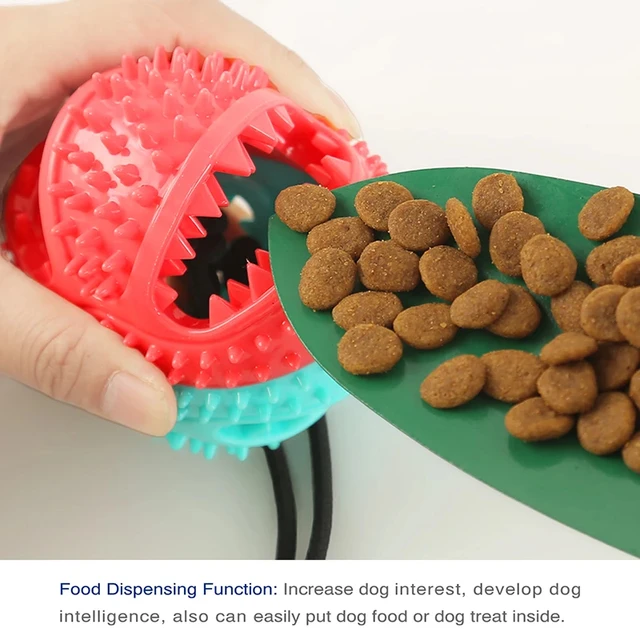 S73b15bed9c4a43a090b8da753137e181u.jpg Large Dog Ball Toys Suction Cup Ropes Interactive Leaking Slow Feeder Chew Toy Toothing Clean ,Alaska, Husky toys