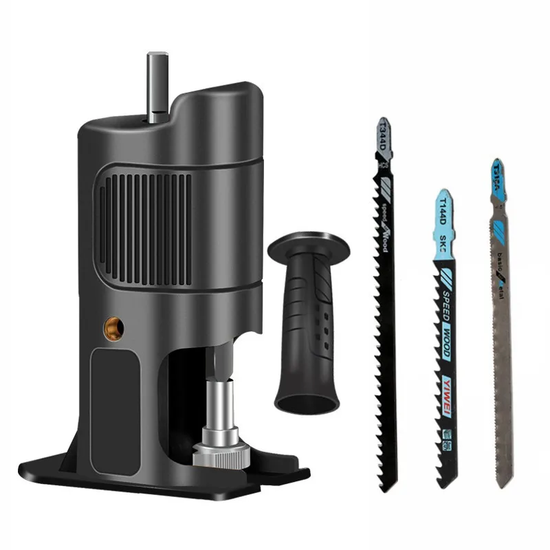 

Electric reciprocating saw, horse knife saw, curve saw, woodworking electric drill modification, cutting auxiliary slotting