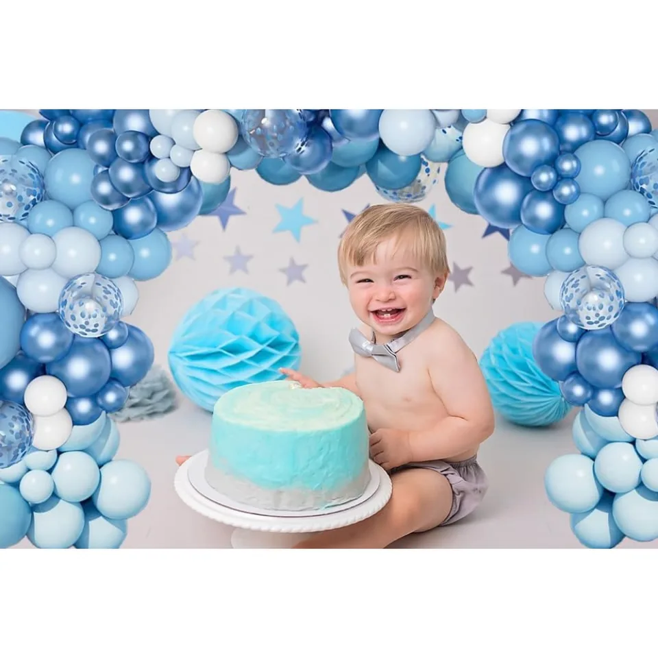 Pastel Blue Balloon Arch Garland Kit for Celebrations