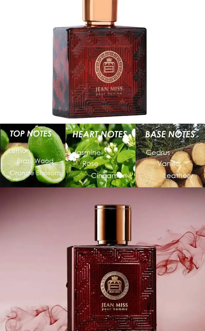50ML Cologne Scent Eau De Parfum Spray Homme Perfume Blue