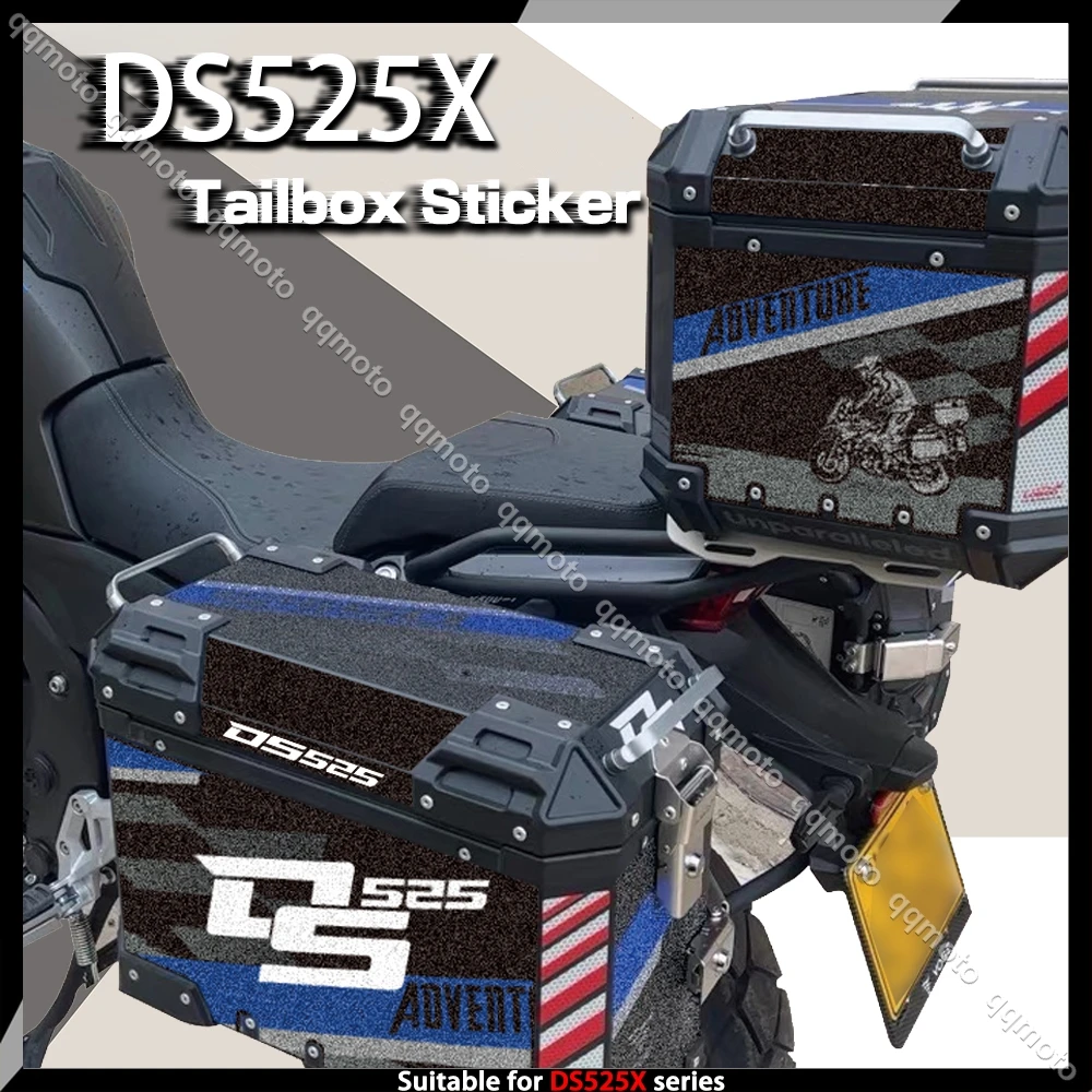 Motocicleta Side Box Sticker Pads, decalque impermeável, cauda, bagagem ...