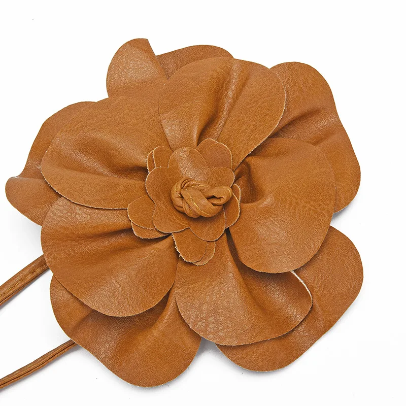 2025 Floral Waist Chain Women Flower Decorative Luxury Rope Belts Woven Waistband Strap Waist Braid Tie Bohemian Belts for Women