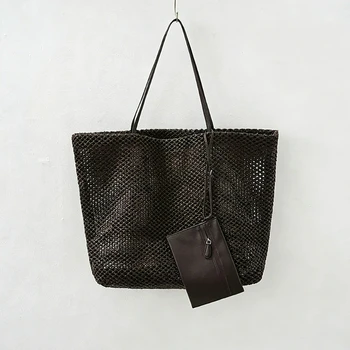 Borsa da Spiaggia Intrecciata a Tracolla in Paglia e Corda di Carta Stile Bohemien da Donna, NUOVA Borsa a Spalla Estiva da Viaggio, Shopper Chic
