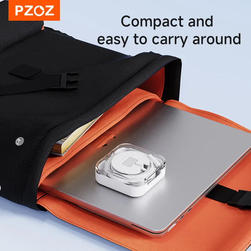 PZOZ For Apple MacBook Pro Air USB C 충전 케이블 보관함 데스크탑 케이블 정리함 MAC 충전 케이블 케이블 정리함