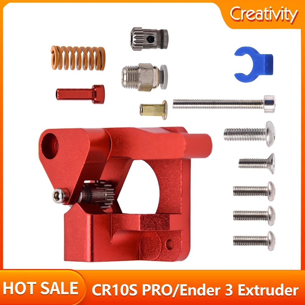 CR10S PRO Dual Gear Extruder For Ender 3 / Ender-3 PRO / CR10S Upgrade Extruder 3D Printer Parts Direct Aluminum Extruder