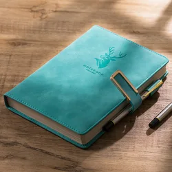 Bloc notes A5 en cuir épais de 416 Pages, planificateur de travail pour bureau d'affaires, papeterie scolaire et de bureau 