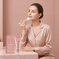 Masque de nuit au collagène avec brosse en silicone, niacinamide, céramide, hydratation intense, raffermissant, apaisant, soin du visage à laisser poser toute la nuit 5