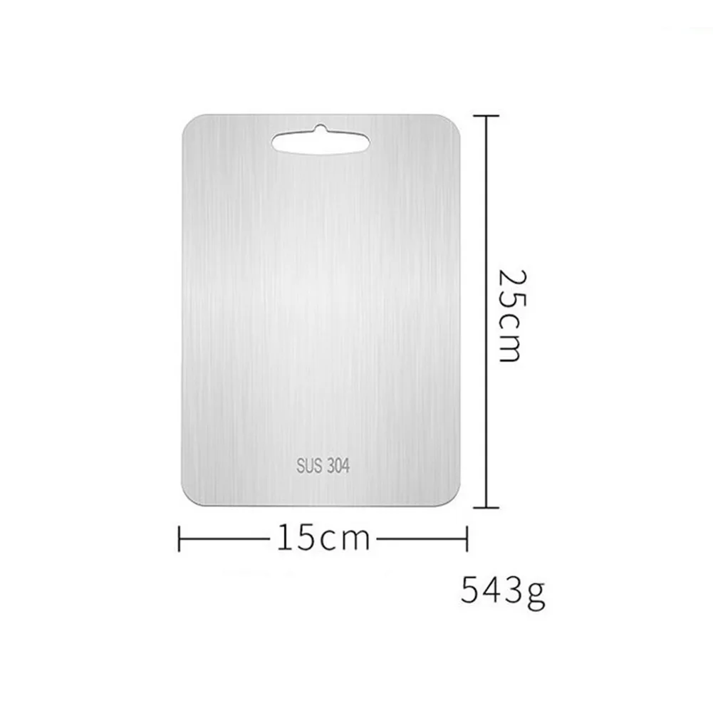 

Cutting Board Practical 304 Stainless Steel Cutting Board for Kitchen Cooking Chopping Block Meat Fruit Vegetable Mat