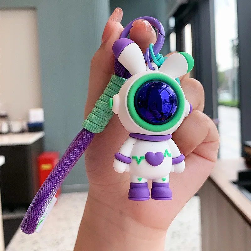 2022 New Cartoon Space Astronaut Keychain Female Cute Creative Epoxy Astronaut  Key Chain Ring Bag Pendant Birthday Gift - Key Chains - AliExpress