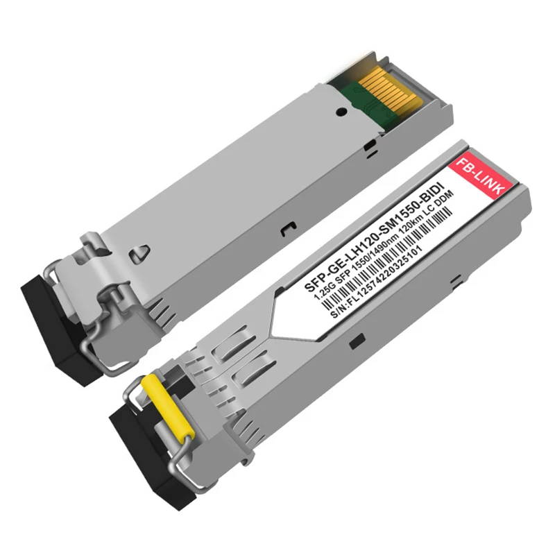 1.25G BIDI 120KM 1490nm/1550nm SFP module Transceiver Fiber optic for Cisco Mikrotik ubiquiti Mellanox Ethernet switch