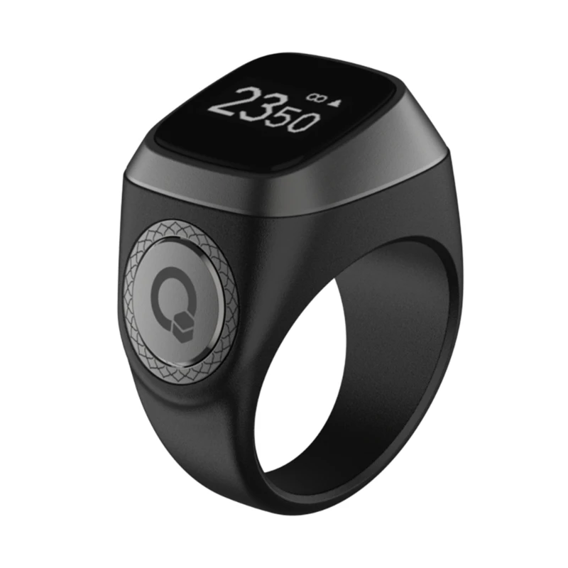 Electronic Digital Finger Counter OLED Display Tasbih Tally Counter & Prayer Time Reminder Prayer Tally