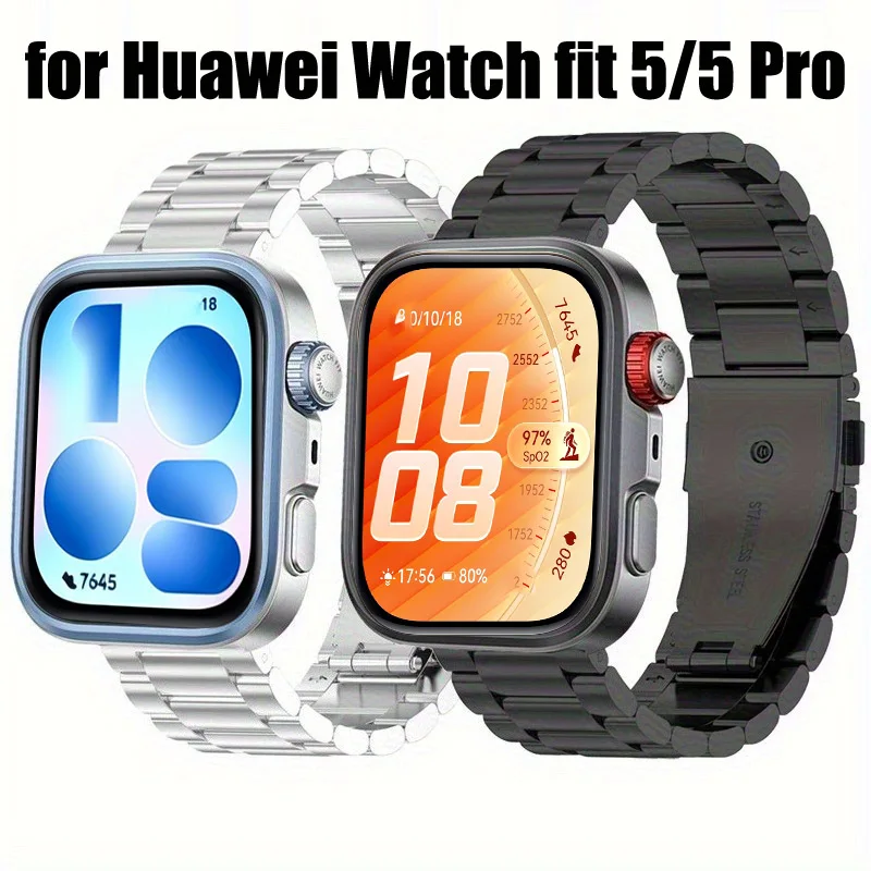 Stainless Steel Smartwatch Strap - Premium Metal Wristband Replacement