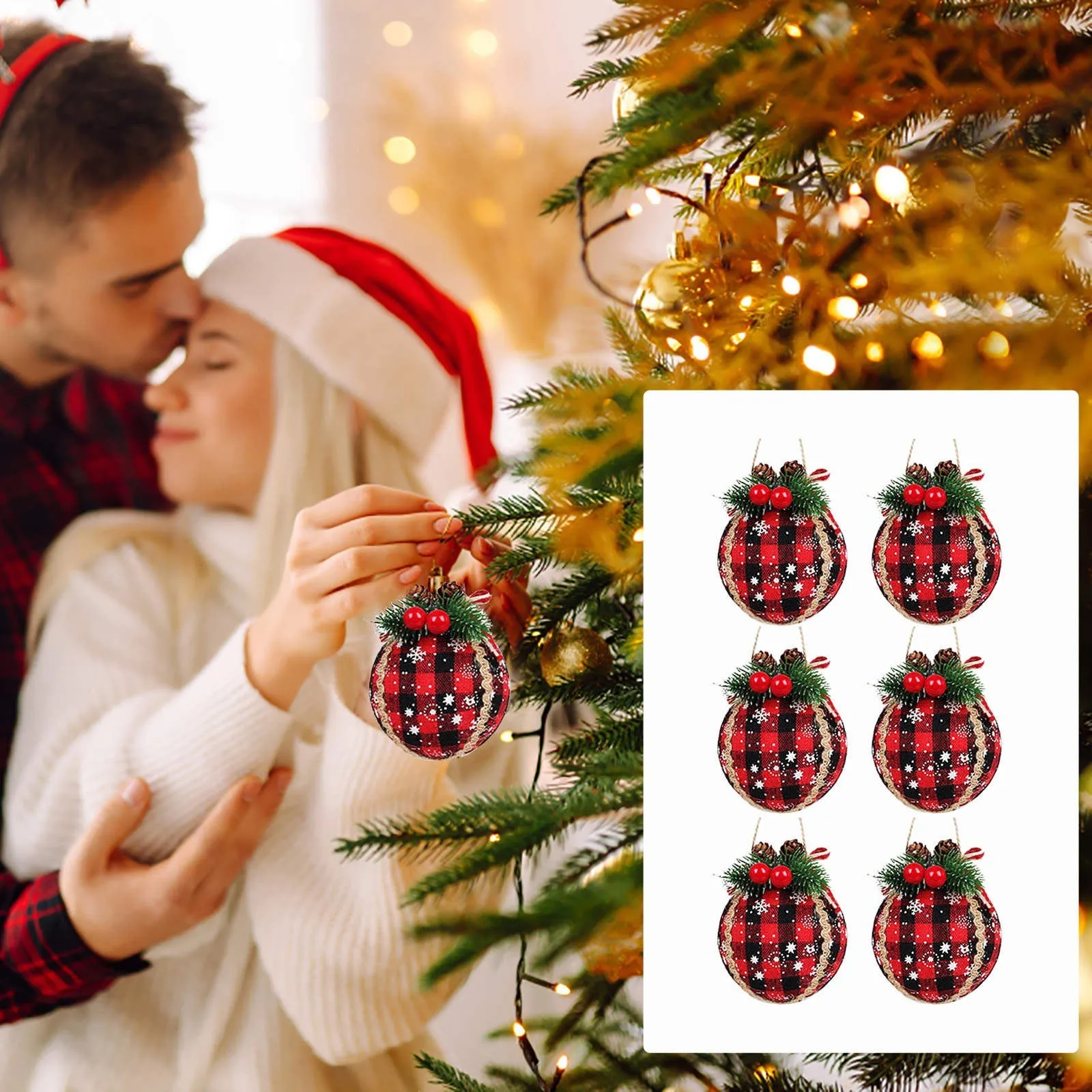 

Christmas Tree Ornaments Black and Red wooden decoration room decor Pendants for Christmas Tree Decoration new year 2024 gift