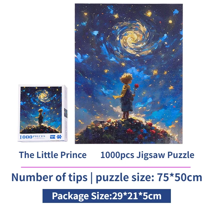 Jigsaw Puzzles Adult 1000 Pieces Little Boy Puzzle Toy Intelligence Stress Reduction Cartoon Festival Present