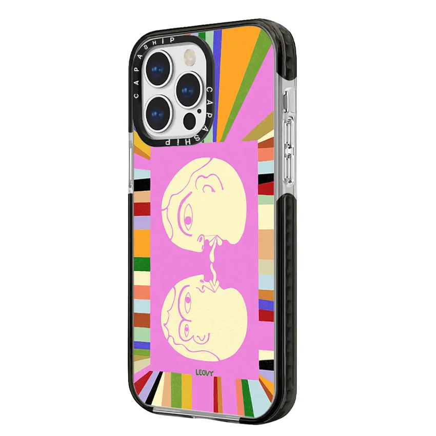 Trendy Colour Graffiti Human Case For iPhone 15 14 13 12 11 Pro X XS XR Max 7 8 Plus SE 2020 2022 Soft TPU Shockproof Back Cover