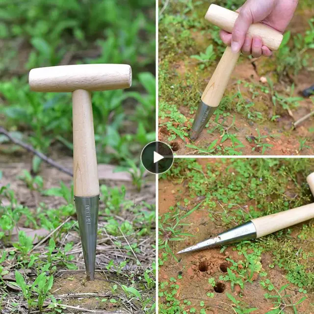 Kényelmes Műtrágya Gyakorlati Mezőgazdasági Eszközök Ültetvényes Háztartási Lyuk Punch Universal Grows Zöldségek Egyszerű Kertészet