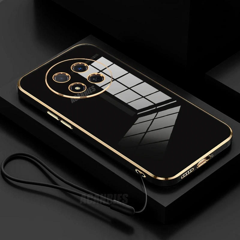 Luxury Plating Lanyard Silicone Case - Magic7lite Series Soft Cover