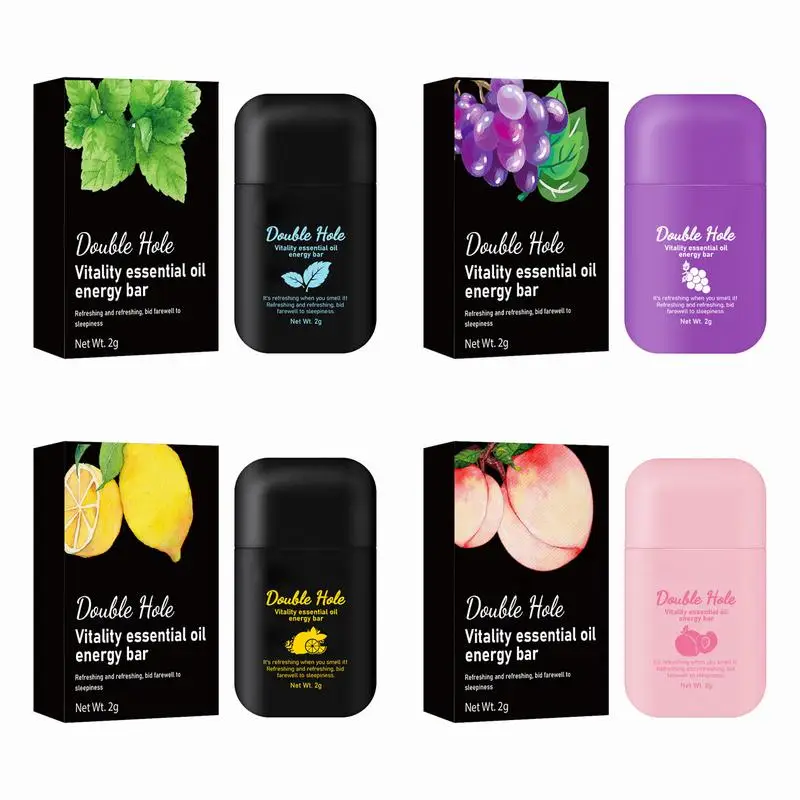 Nasal Inhaler Energizing Energy Bar Aromatherapy Nasal Stick Portable Aromatherapy Inhaler Vitality Energy Oil Bar