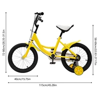 Vélo pour enfants de 16 pouces, vélo pour enfants pour garçons et filles, avec stabilisateurs et panier, adapté aux enfants de 5 à 8 ans 5