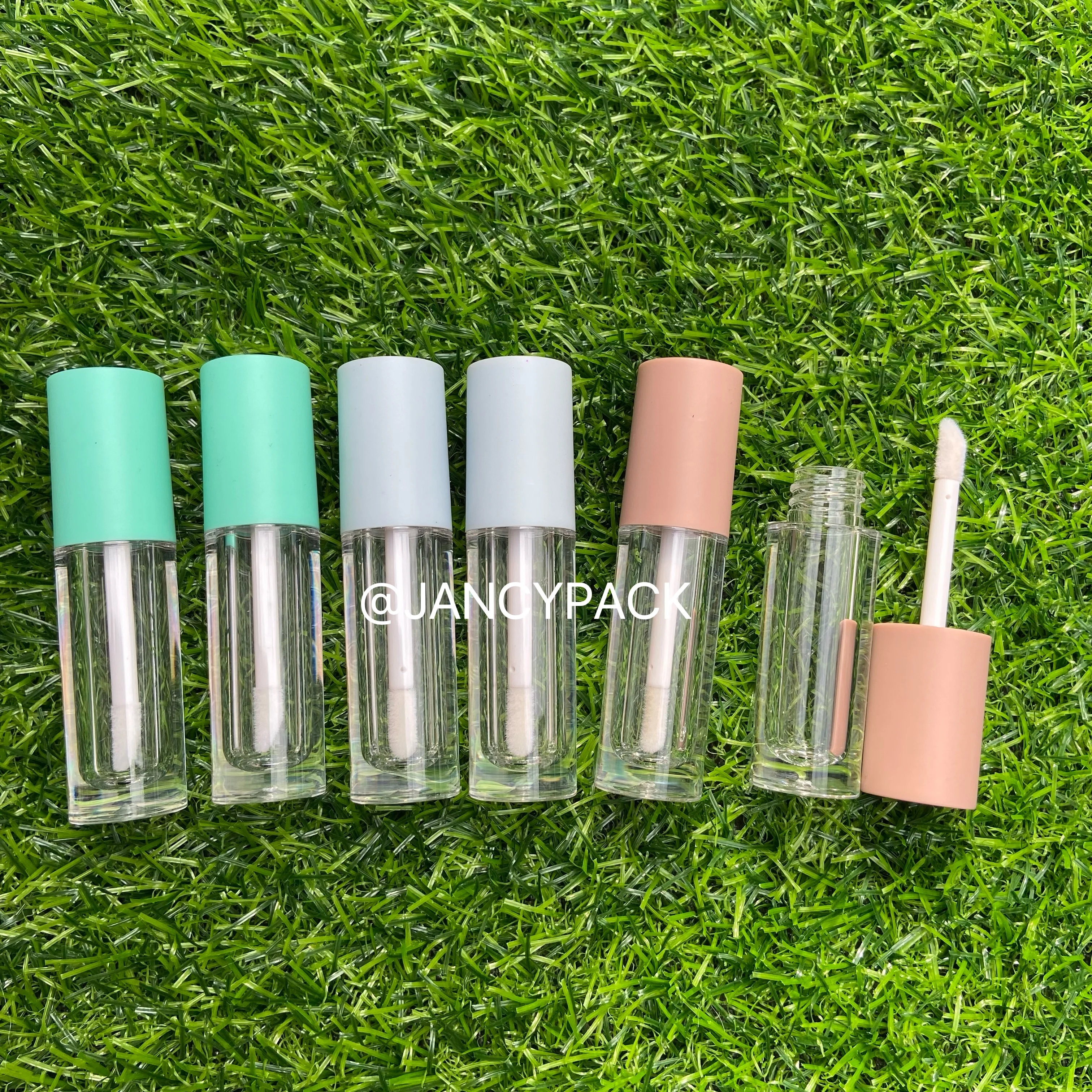 

3ML Lip Gloss Tube Clear DIY Lip Glaze Containers Refillable Cosmetic Bottle Empty Liquid Lipstick Container Custom Logo