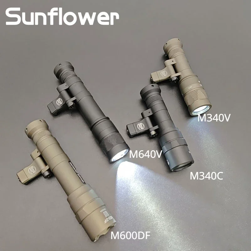 

Tactical Airsoft Scout Light SF M340V M640V M640V M640DF Light Outdoor Rifle M600 M300 LED Flashlight Weapon Light Fit 20mm Rail