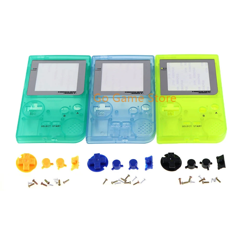 3Set Per Gbp Glow At Night Luminescence Case Cover In Plastica Per Gameboy Pocket Game Console Case Set Completo Con Pulsanti