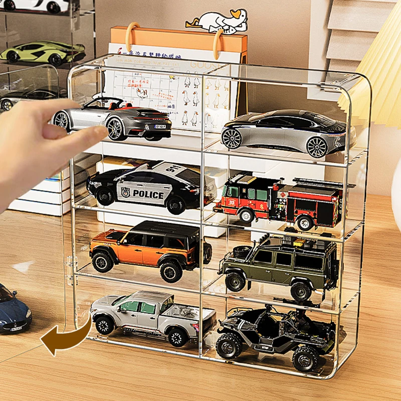 Vitrina acrílica para coches de juguete, caja de almacenamiento  transparente para Hot Wheels, Mini modelo de coche, acabado Fk, Tomica,  1/64 - AliExpress