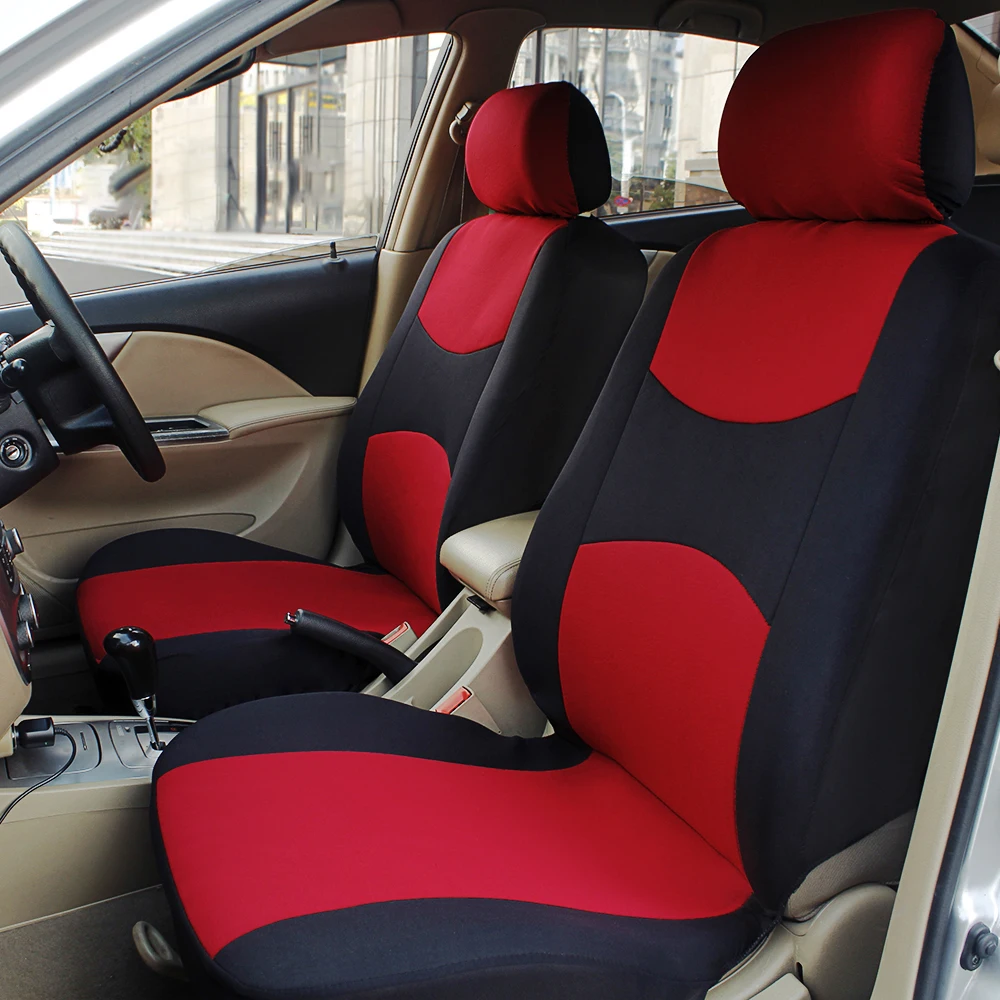 Auto Seat Covers Universal For Car Truck SUV Van 2 Seater Front Protector Front Pair Polyester