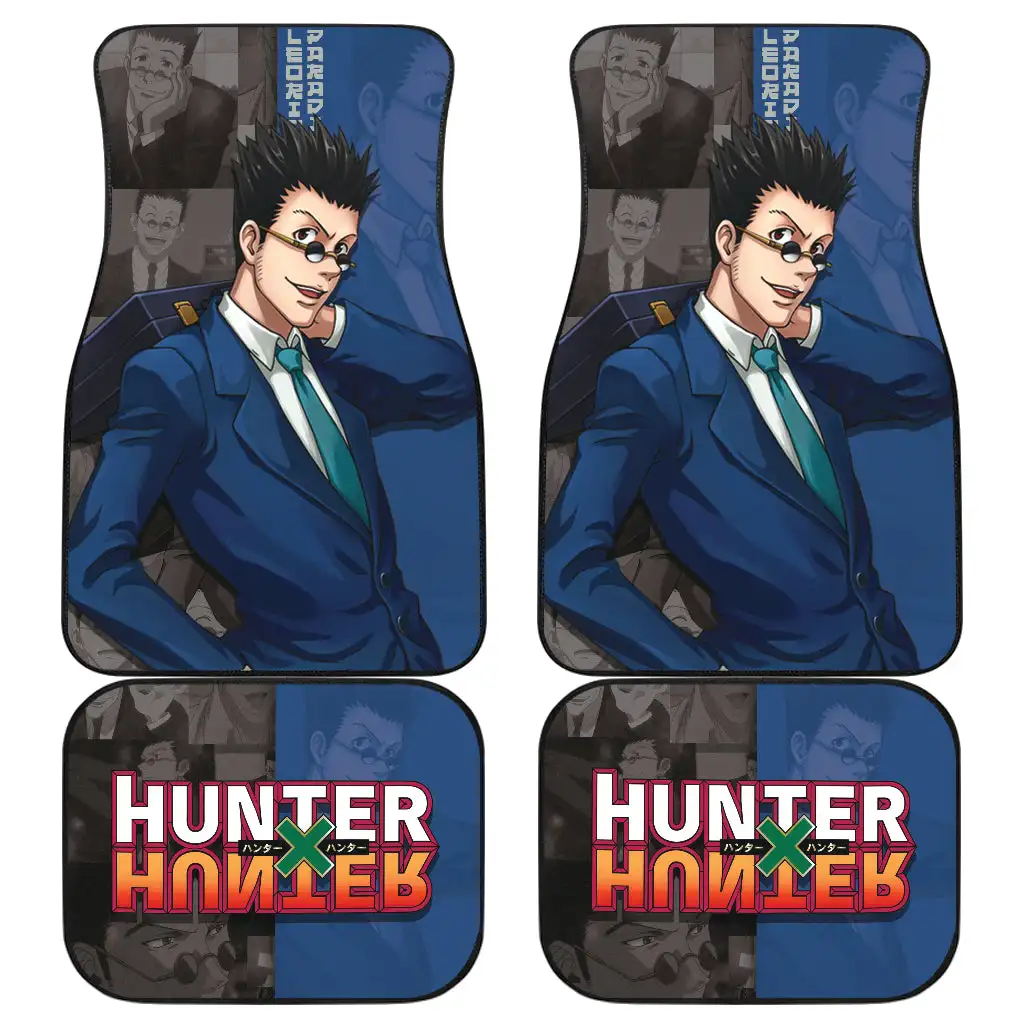 

Leorio Райский свет Автомобильные коврики Hunter X Hunter Пользовательские для фанатов новые стили Полный комплект 4-х предметов передние и задние автомобильные коврики