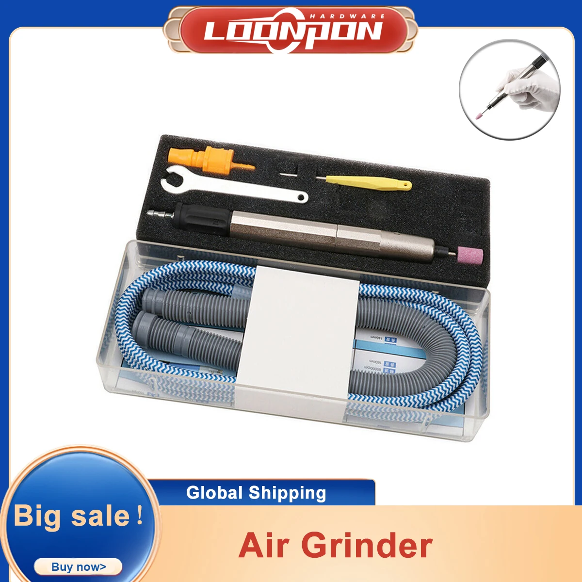 Pneumatic Grinding Machine Set Small Portable Pencil Grinder Air Wind Pen