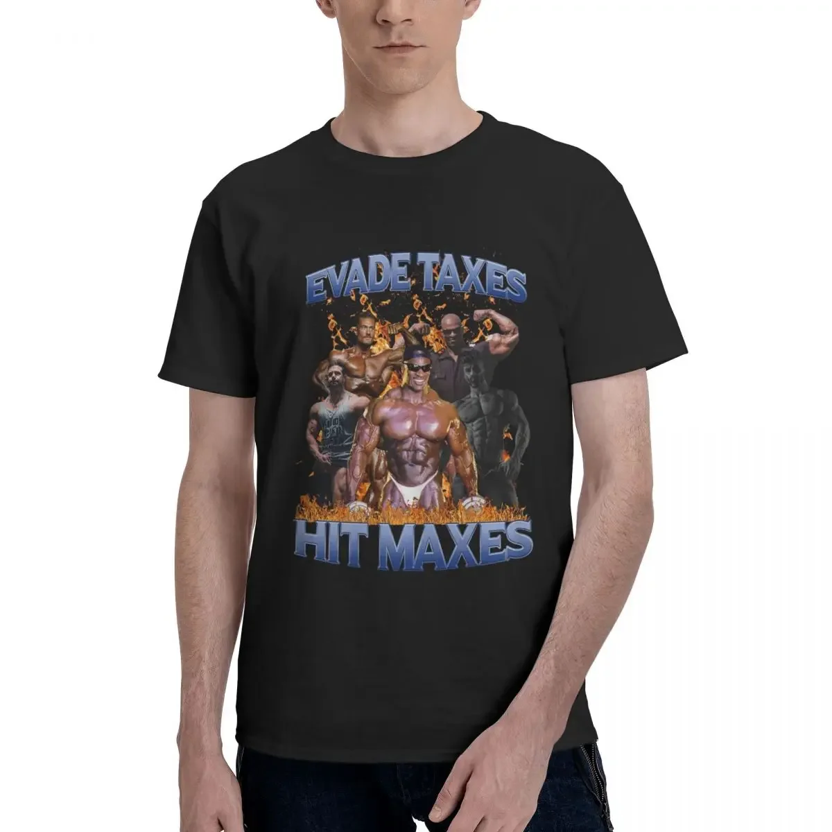 Evade Tax Hit Maxes 2 100% Cotone T-Shirt Unisex Classic T-Shirt Uomo Girocollo Manica Corta S-6Xl