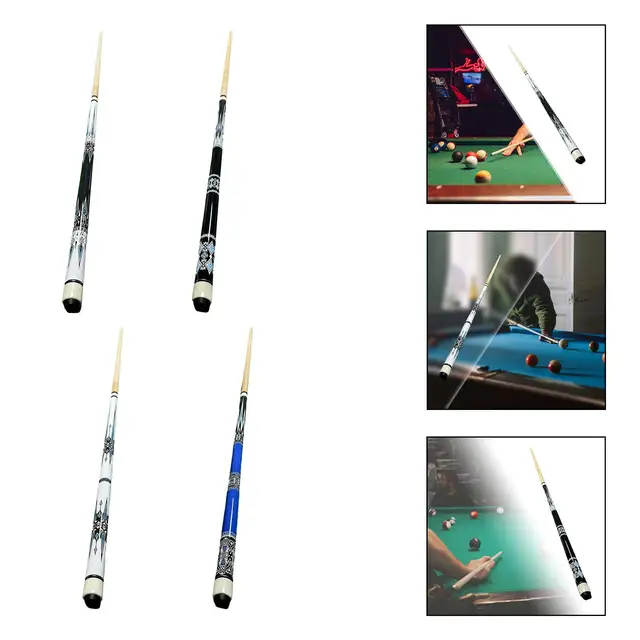 57" Pool Cue Wood Lightweight,Portable Professional Accessory Cue for Pool Table 2 Section for Adults 1
