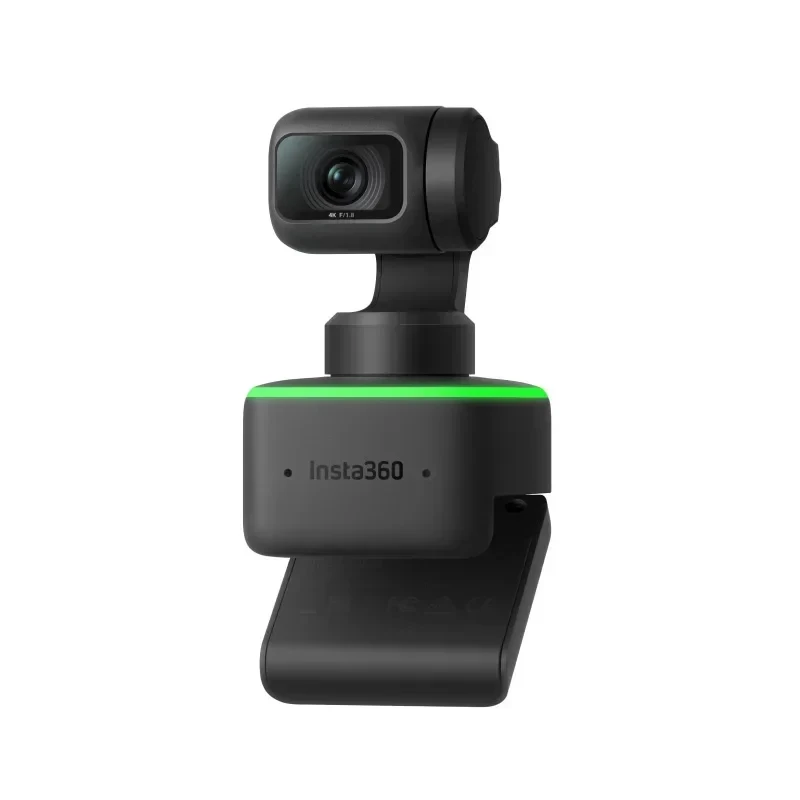 Insta360 Link 4K Action Camera with AI Tracking Gesture Control Webcam 1/2 Inch Sensor Noise-Canceling Microphones for Vloggers 3
