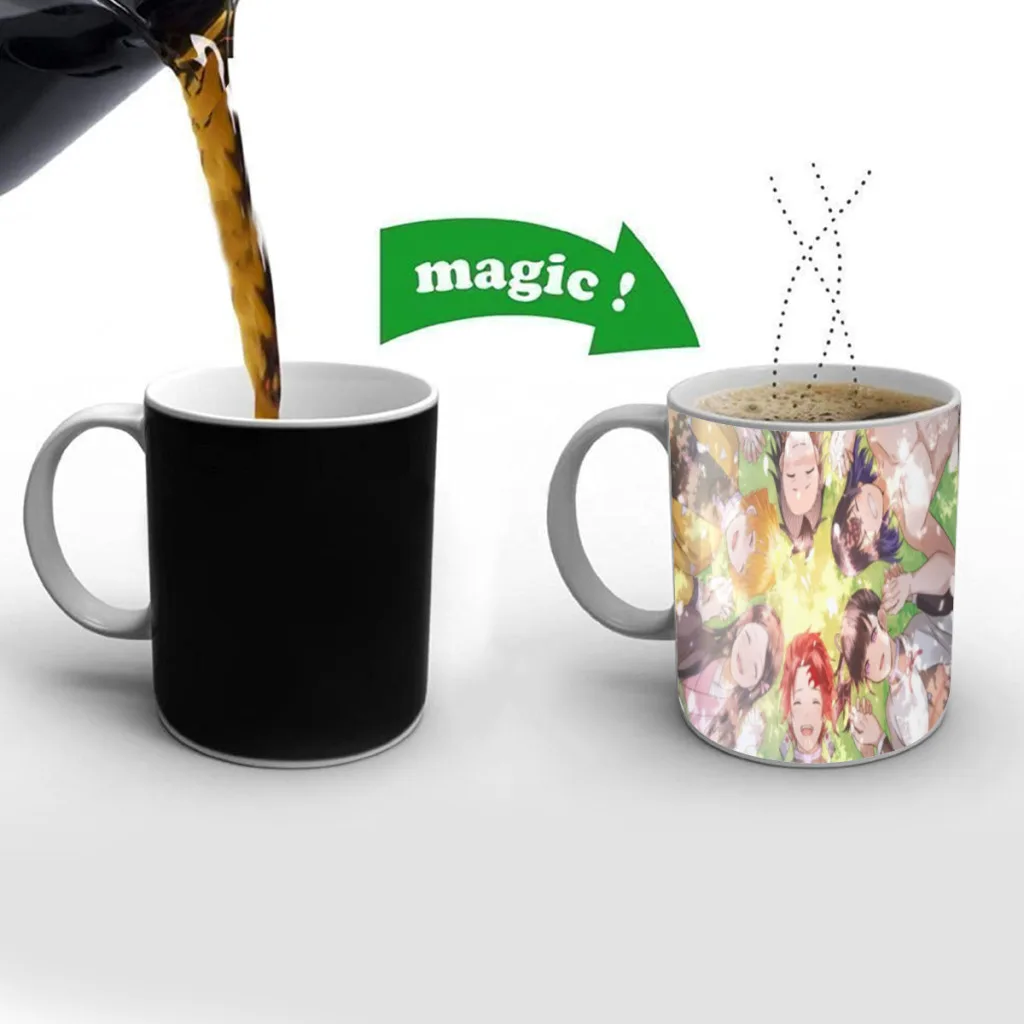 

Ghost Killing Blade Tanjiro Nedouzi Free shipping Mug Changing Color Ceramic Coffee Mugs Magic Tea Cup Best Gift
