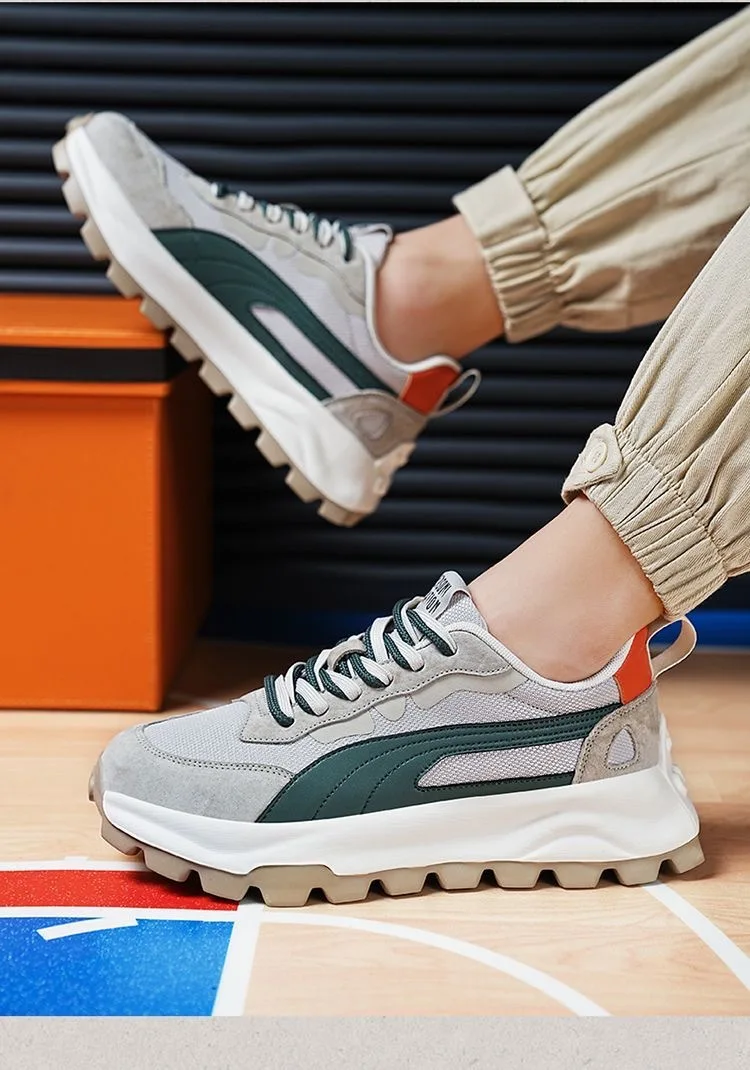 Men High Quality Walking Shoes Men Rubber Casual Sport Shoe Men Outdoor Running Comfortable Breathable Warm Lace-up Size 39-44