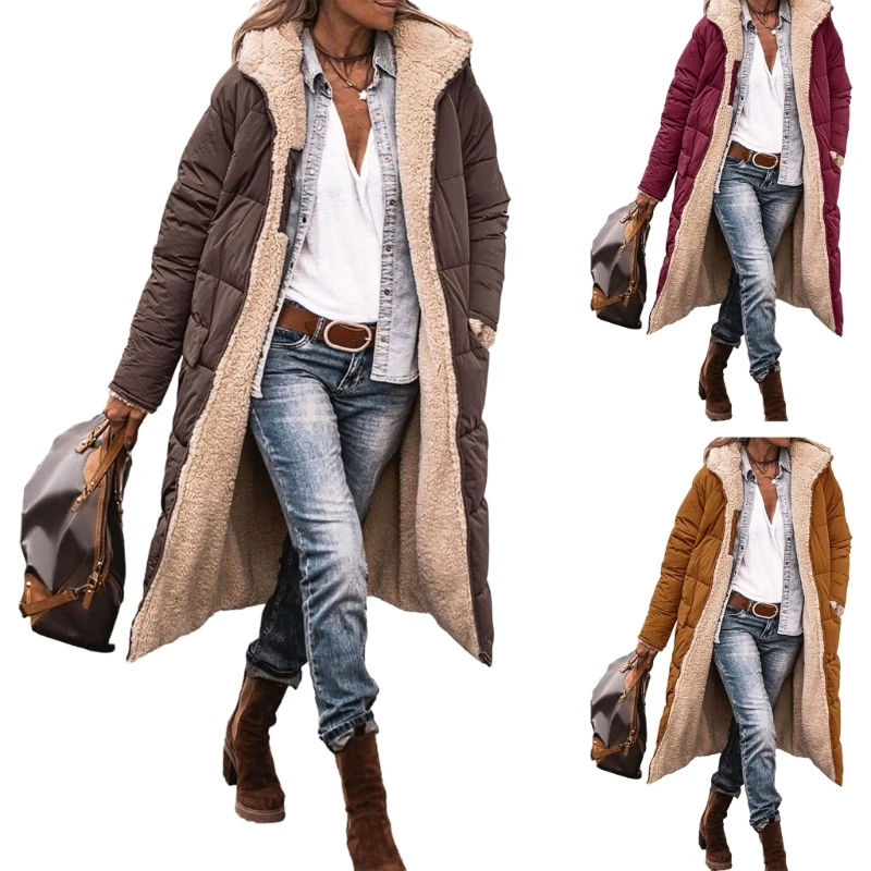 Trendy Long Sleeve for Women Oversized Coat Winter Fall Hoodie Tops Dropship