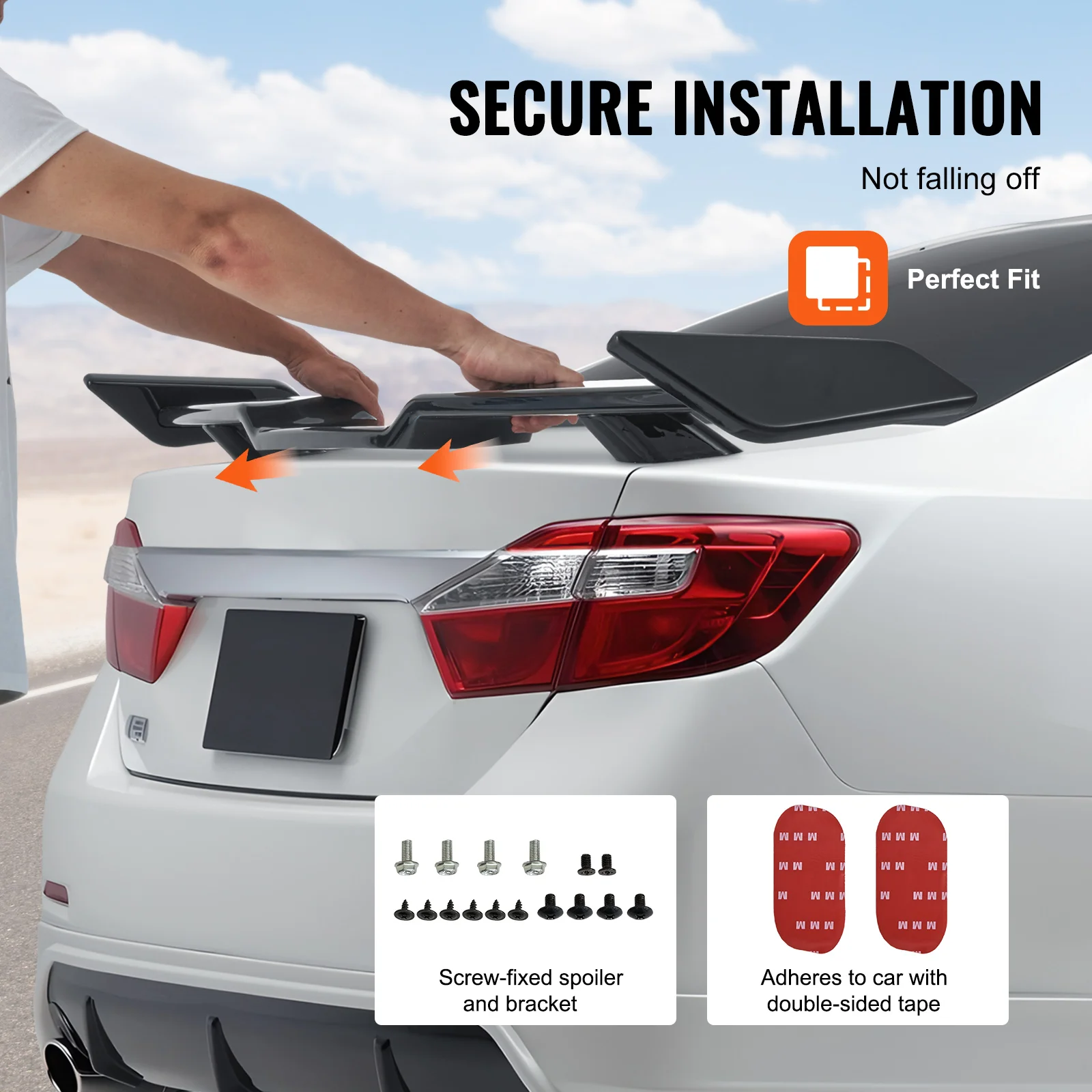 GT Wing Car Spoiler Camry High Strength ABS Material Baking Paint Car Rear Spoiler Wing